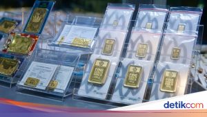 Harga Emas Hari Ini Naik Rp 18.000/Gram