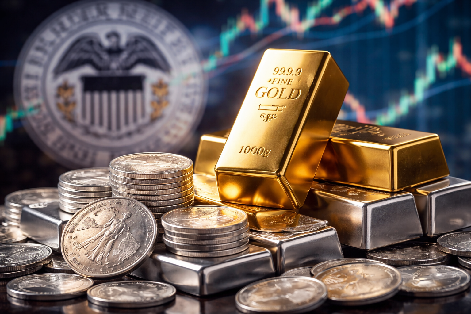 Gold Falls as Yield Surges and Oil Prices Weigh In